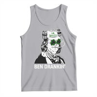 Funny St Patrick's Day Ben Dranking Tank Top Benjamin Franklin Retro Saint Paddy's Day
