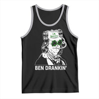 Funny St Patrick's Day Ben Dranking Tank Top Benjamin Franklin Retro Saint Paddy's Day
