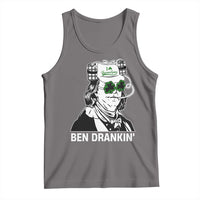 Funny St Patrick's Day Ben Dranking Tank Top Benjamin Franklin Retro Saint Paddy's Day