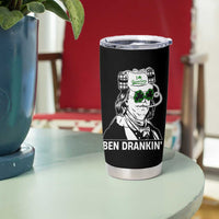 Funny St Patrick's Day Ben Dranking Tumbler Cup Benjamin Franklin Retro Saint Paddy's Day