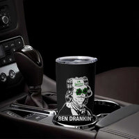 Funny St Patrick's Day Ben Dranking Tumbler Cup Benjamin Franklin Retro Saint Paddy's Day