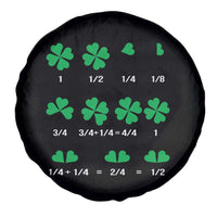 Funny Shamrock Fraction Spare Tire Cover St Patrick's Day Math Lover