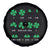 Funny Shamrock Fraction Spare Tire Cover St Patrick's Day Math Lover