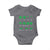 Funny Shamrock Fraction Baby Onesie St Patrick's Day Math Lover
