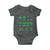 Funny Shamrock Fraction Baby Onesie St Patrick's Day Math Lover