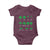 Funny Shamrock Fraction Baby Onesie St Patrick's Day Math Lover