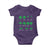 Funny Shamrock Fraction Baby Onesie St Patrick's Day Math Lover