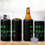Funny Shamrock Fraction 4 in 1 Can Cooler Tumbler St Patrick's Day Math Lover