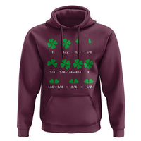 Funny Shamrock Fraction Hoodie St Patrick's Day Math Lover