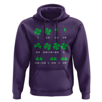 Funny Shamrock Fraction Hoodie St Patrick's Day Math Lover
