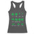 Funny Shamrock Fraction Racerback Tank Top St Patrick's Day Math Lover