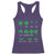 Funny Shamrock Fraction Racerback Tank Top St Patrick's Day Math Lover