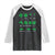 Funny Shamrock Fraction Raglan Shirt St Patrick's Day Math Lover