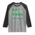 Funny Shamrock Fraction Raglan Shirt St Patrick's Day Math Lover