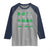 Funny Shamrock Fraction Raglan Shirt St Patrick's Day Math Lover