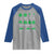 Funny Shamrock Fraction Raglan Shirt St Patrick's Day Math Lover