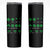 Funny Shamrock Fraction Skinny Tumbler St Patrick's Day Math Lover