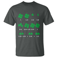 Funny Shamrock Fraction T Shirt St Patrick's Day Math Lover