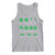 Funny Shamrock Fraction Tank Top St Patrick's Day Math Lover