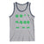 Funny Shamrock Fraction Tank Top St Patrick's Day Math Lover