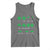 Funny Shamrock Fraction Tank Top St Patrick's Day Math Lover