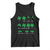 Funny Shamrock Fraction Tank Top St Patrick's Day Math Lover
