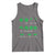 Funny Shamrock Fraction Tank Top St Patrick's Day Math Lover