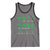 Funny Shamrock Fraction Tank Top St Patrick's Day Math Lover