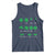 Funny Shamrock Fraction Tank Top St Patrick's Day Math Lover