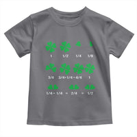 Funny Shamrock Fraction Toddler T Shirt St Patrick's Day Math Lover