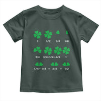 Funny Shamrock Fraction Toddler T Shirt St Patrick's Day Math Lover