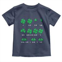 Funny Shamrock Fraction Toddler T Shirt St Patrick's Day Math Lover