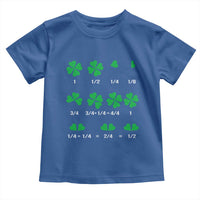 Funny Shamrock Fraction Toddler T Shirt St Patrick's Day Math Lover