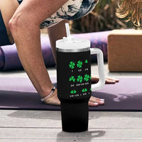Funny Shamrock Fraction Tumbler With Handle St Patrick's Day Math Lover