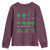 Funny Shamrock Fraction Youth Sweatshirt St Patrick's Day Math Lover