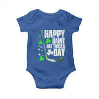 St. Patrick's Day Ice Hockey Baby Onesie Happy Saint Hat Trick's Lucky Shamrocks