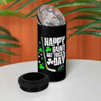 St. Patrick's Day Ice Hockey 4 in 1 Can Cooler Tumbler Happy Saint Hat Trick's Lucky Shamrocks