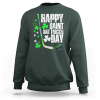 St. Patrick's Day Ice Hockey Sweatshirt Happy Saint Hat Trick's Lucky Shamrocks