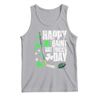 St. Patrick's Day Ice Hockey Tank Top Happy Saint Hat Trick's Lucky Shamrocks