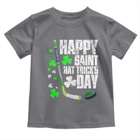 St. Patrick's Day Ice Hockey Toddler T Shirt Happy Saint Hat Trick's Lucky Shamrocks