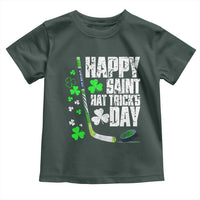 St. Patrick's Day Ice Hockey Toddler T Shirt Happy Saint Hat Trick's Lucky Shamrocks