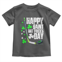 St. Patrick's Day Ice Hockey Toddler T Shirt Happy Saint Hat Trick's Lucky Shamrocks