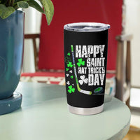 St. Patrick's Day Ice Hockey Tumbler Cup Happy Saint Hat Trick's Lucky Shamrocks