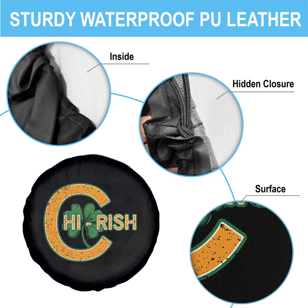 Chicago Irish Chirish Spare Tire Cover Happy Saint Patrick's Day Lucky Shamrock