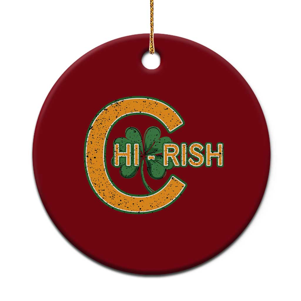 Chicago Irish Chirish Ceramic Ornament Happy Saint Patrick's Day Lucky Shamrock - Wonder Print Shop