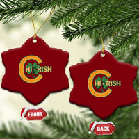 Chicago Irish Chirish Ceramic Ornament Happy Saint Patrick's Day Lucky Shamrock - Wonder Print Shop