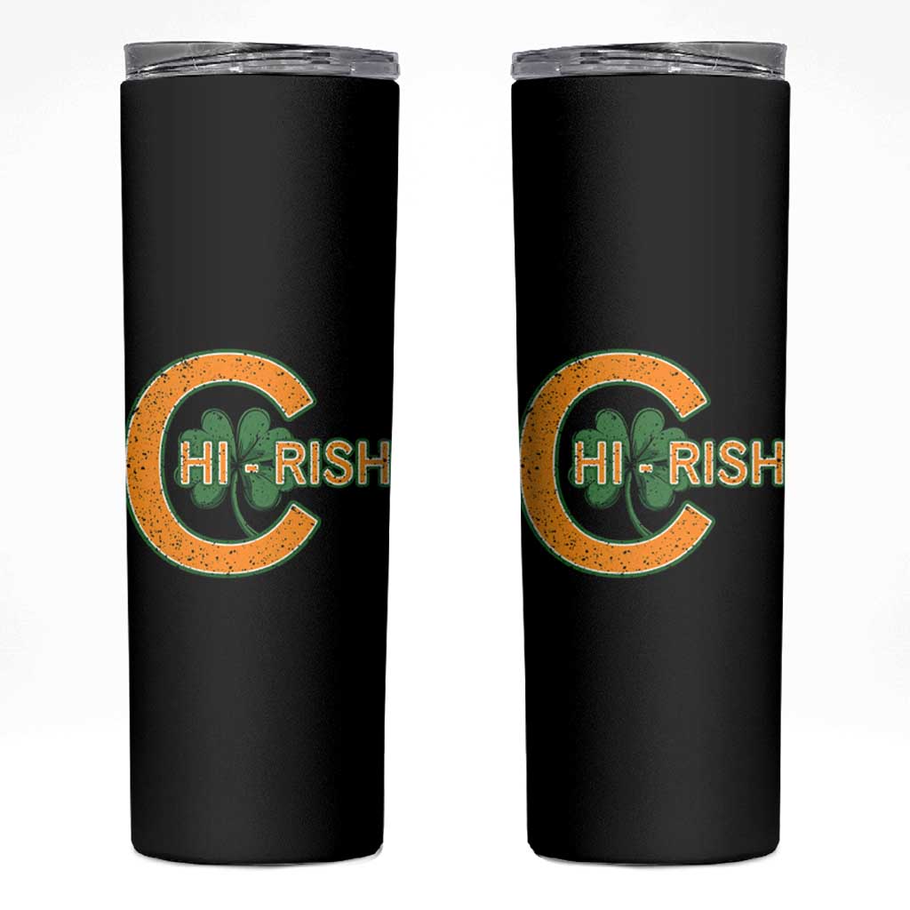 Chicago Irish Chirish Skinny Tumbler Happy Saint Patrick's Day Lucky Shamrock