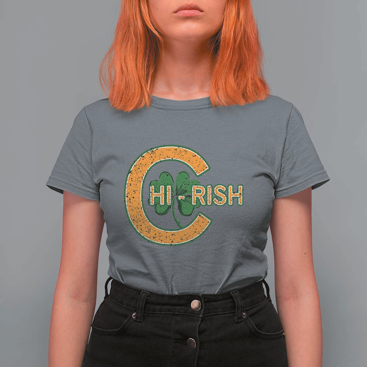 Chicago Irish Chirish T Shirt For Women Happy Saint Patrick's Day Lucky Shamrock