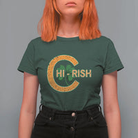 Chicago Irish Chirish T Shirt For Women Happy Saint Patrick's Day Lucky Shamrock