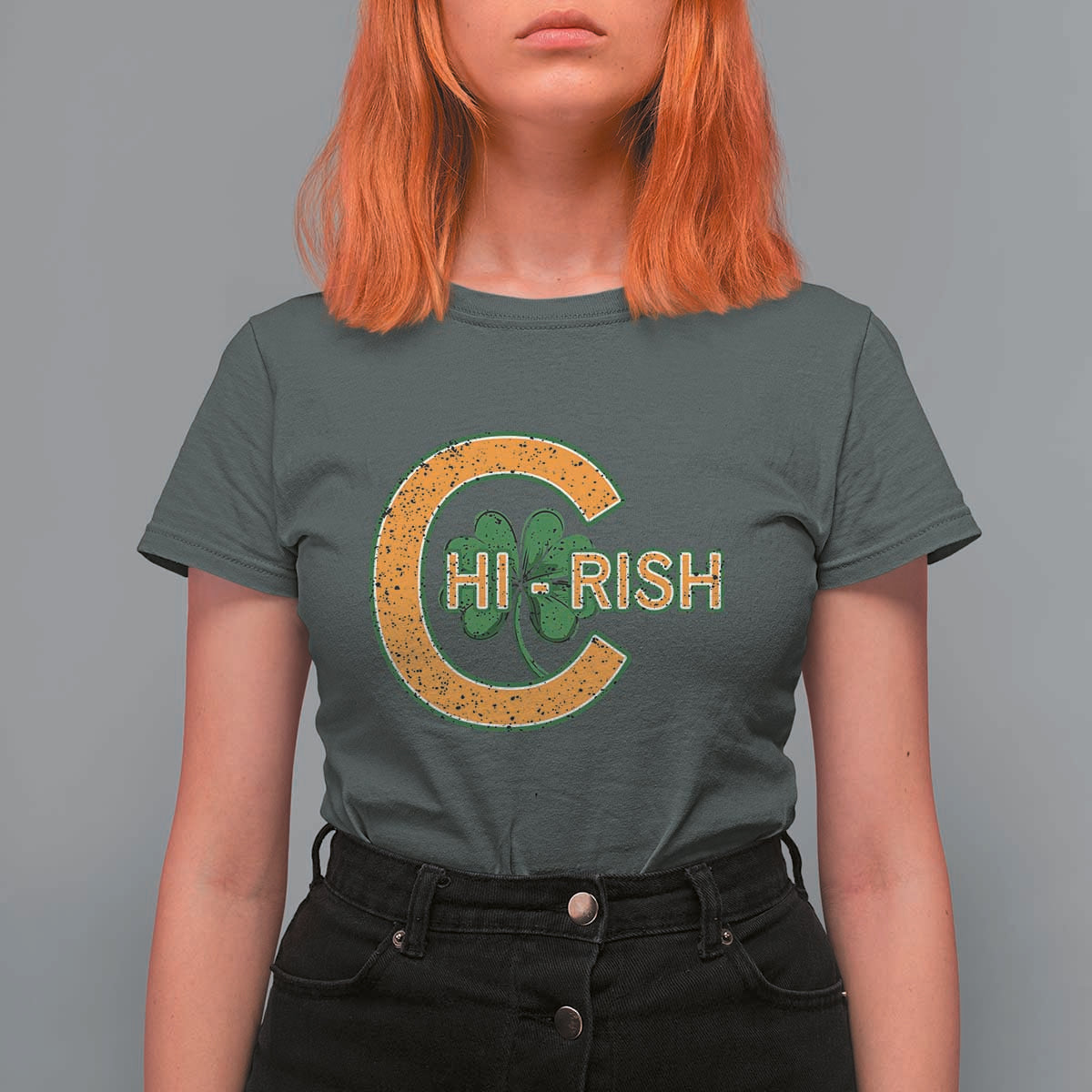 Chicago Irish Chirish T Shirt For Women Happy Saint Patrick's Day Lucky Shamrock